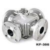 KF-305，四通法蘭球閥